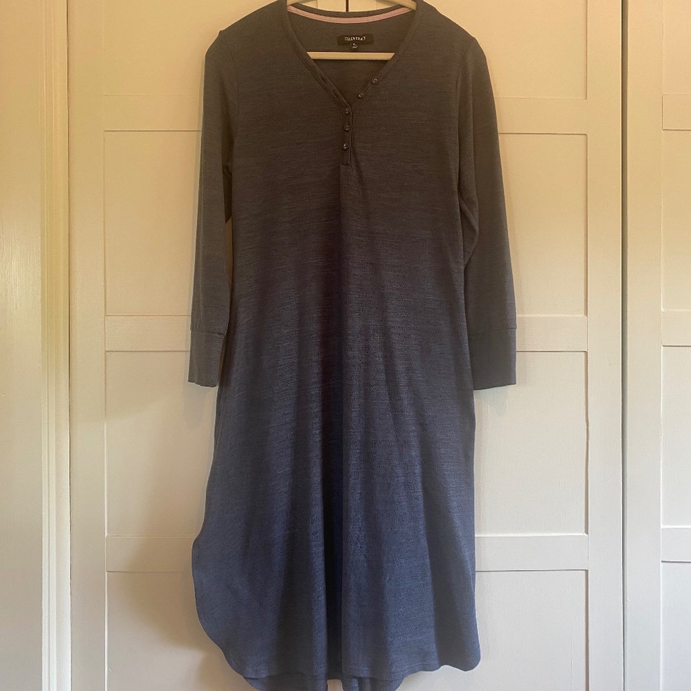 Ellen Tracy Henley Nightgown with Pockets